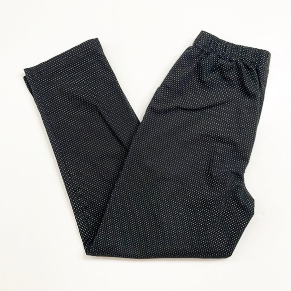 Croft & Barrow black micro dot print cropped ankle pants - Picture 1 of 6